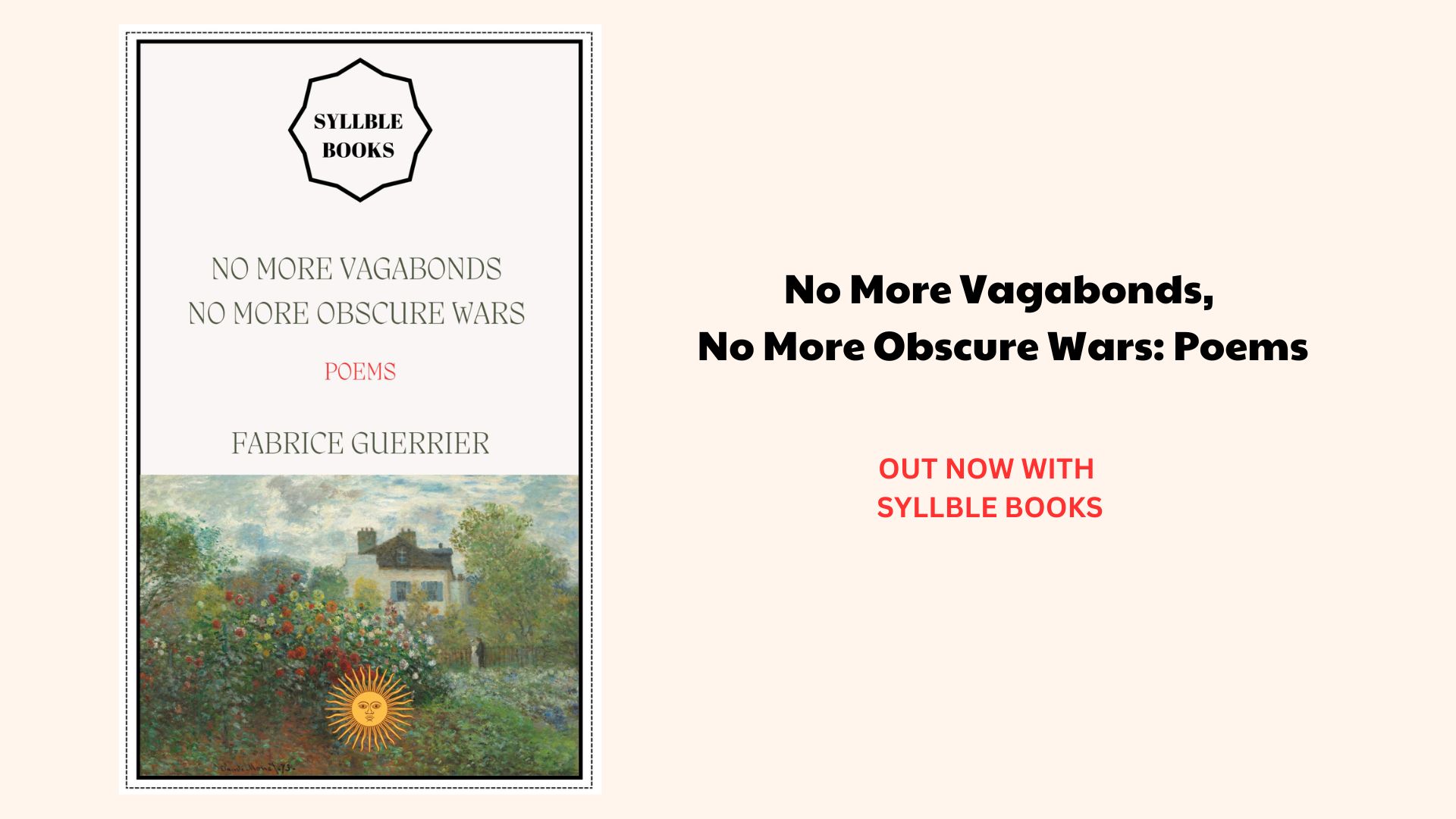 Founder Fabrice Guerrier Unveils His Second Poetry Collection, “No More Vagabonds, No More Obscure Wars”